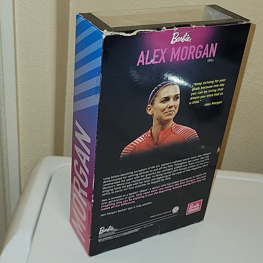 Barbie Alex Morgan Soccer Doll - White, Blue & Pink Accents - Picture 3 of 8